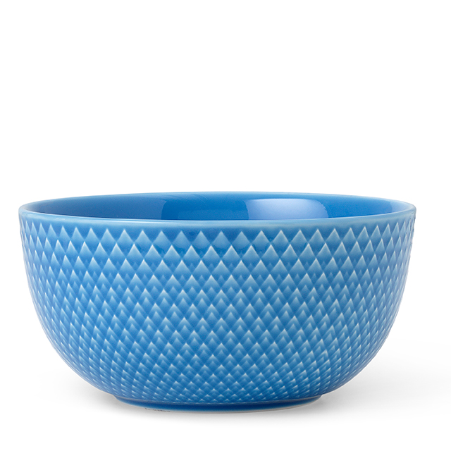 Rhombe Colour Müslischüssel in Blue von Lyngby Porcelæn