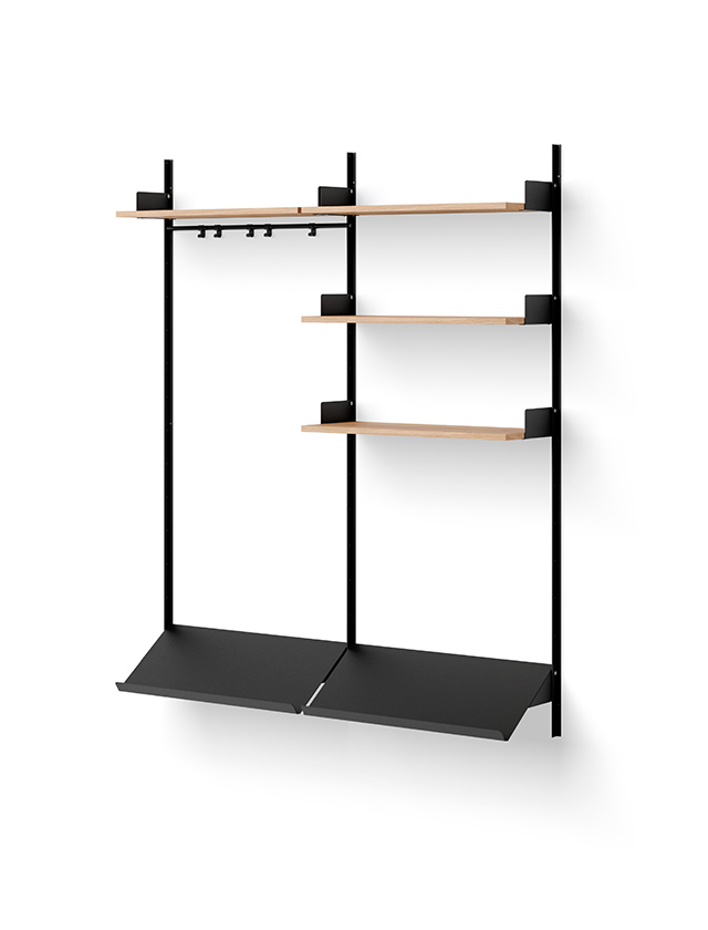 Wardrobe Shelf No. III Black-Oak von New Works - Garderobe 3