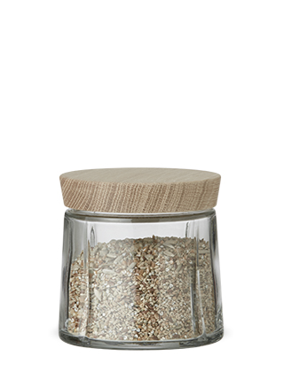 Grand Cru Vorratsglas 500 ml mit Deckel aus Eichenholz von Rosendahl