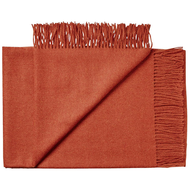 Cusco Baby Alpaka Decke in Pumpkin Orange von der Firma Silkeborg Uldspinderi