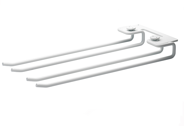 String System Gläserschiene in Weiß für 30 cm Tiefe Regale von String Furniture