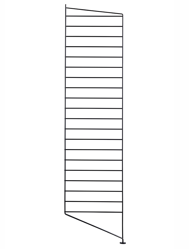 String Bodenleiter 115 x 30 cm in Schwarz - 1er-Pack