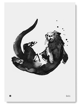 Teemu Järvi Illustrations - Otter Poster - Der Otter