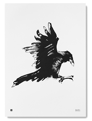 Teemu Järvi Illustrations - Raven Poster - Der Rabe