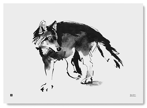 Teemu Järvi Illustrations - Wolf Poster - Der Wolf