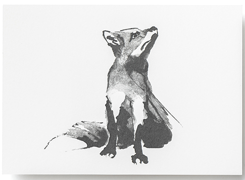 Teemu Järvi Illustrations - Postkarte - Red Fox - Der Rotfuchs