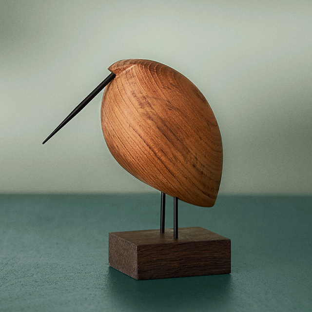 Beak Bird - Lazy Snipe von Warm Nordic - Dekovogel aus Teakholz - Design von 1961 von Svend Aage Holm-Sørensen